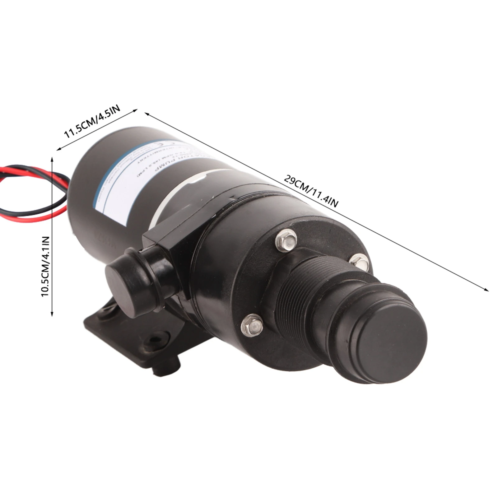 Bomba de residuos Macerator autocebante Evacuación de residuos Protección en seco para yate marino Barco 18590-2092 Bomba de residuos Bomba de aguas residuales