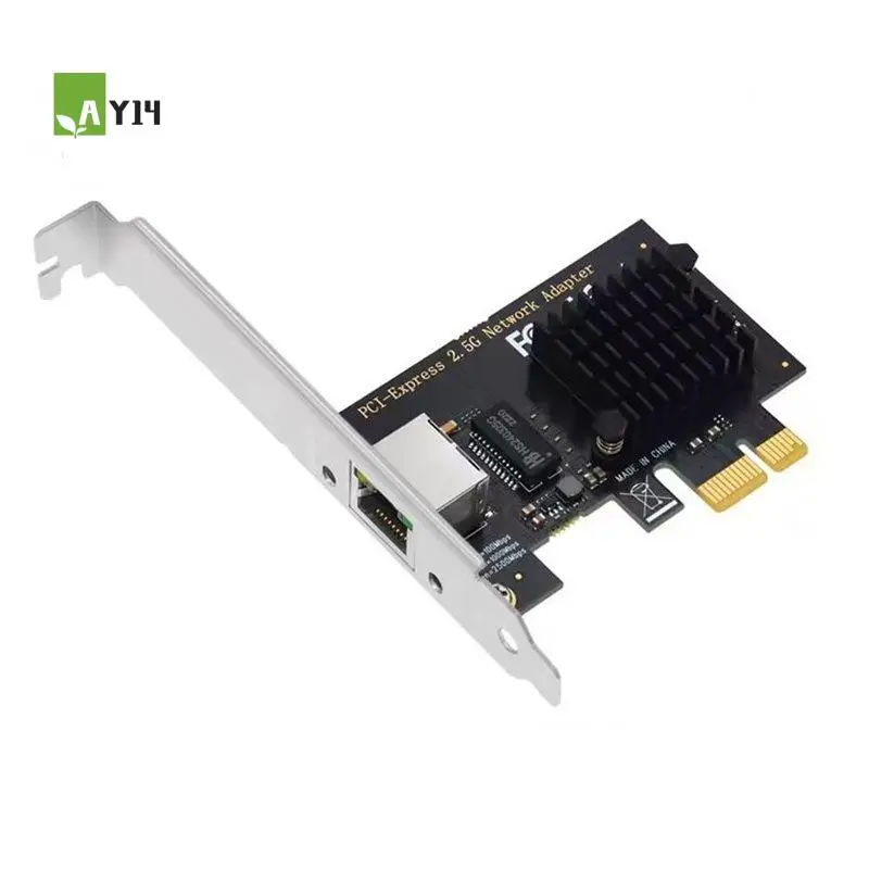 

AY14 -PCI-E To RJ45 Network Card Adapter 1000/2500Mbps Gigabit Ethernet PCI Express Network Card I225V Chip For Desktop PC