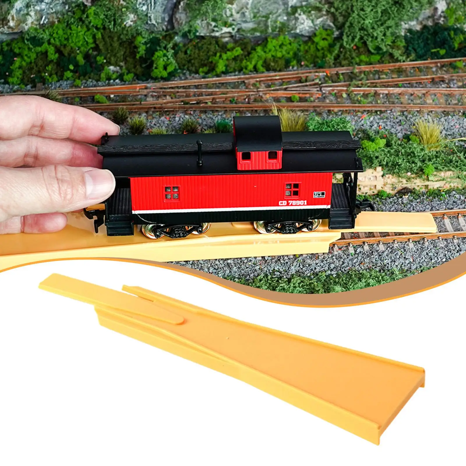Model Railway Track Laying Kit, Realistic DIY Gift, Toy Model Railway Accessories, Railway Track Laying Tool for Birthdays And