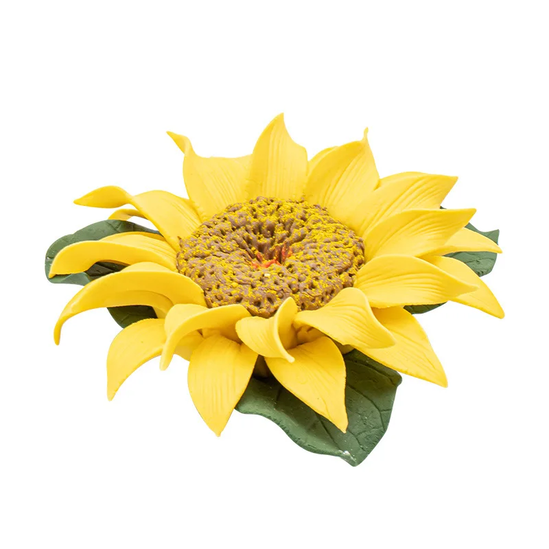 

Ceramic hand-squeezed sunflowers, exquisite incense inserts