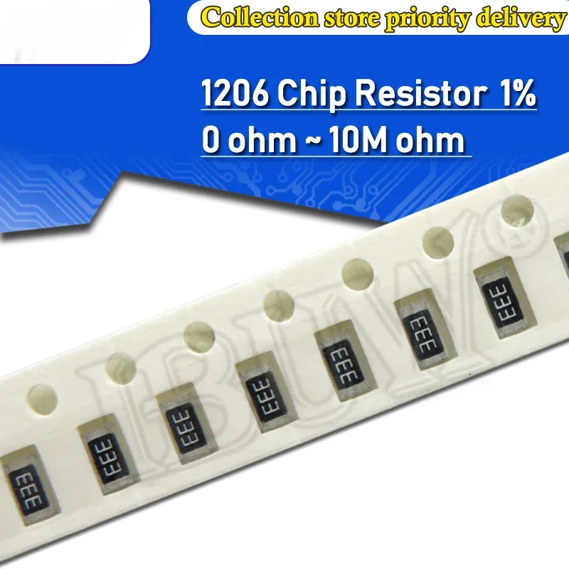 100Pcs 1206 1% Smd …