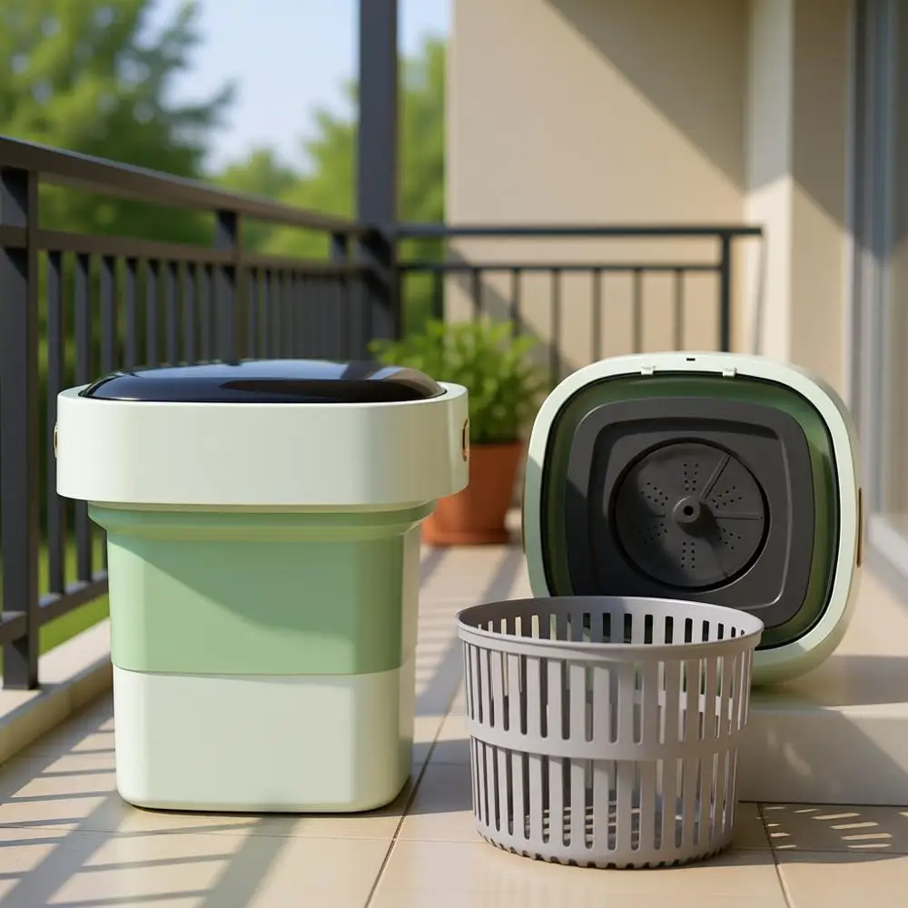 

Портативная стиральная машина, мини-стиралка, 17 л, большая емкость для глубокой очистки детских вещей, одежды для животных, мелкой одежды, нижнего белья, носков. Идеально подходит для