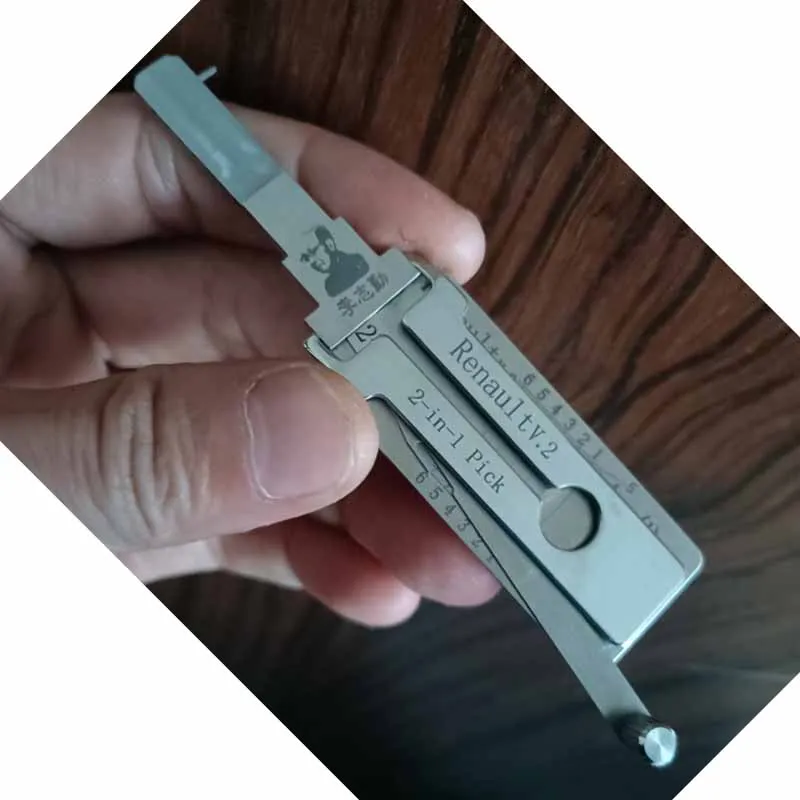 

Lishi for Renault V2 2-in-1 Pick & Decoder for Renault Lishi Tool Opel Key Decoder Car Locks Decoder Lockpicking Tools Lockpick