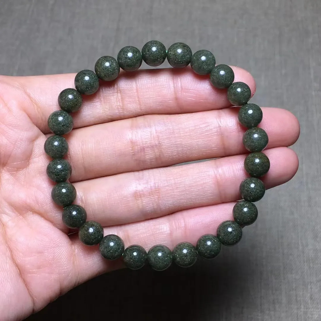 

7mm Natural Green Phantom Quartz Bracelet For Women Lady Men Love Luck Gift Energy Crystal Round Beads Strands Jewelry AAAAA