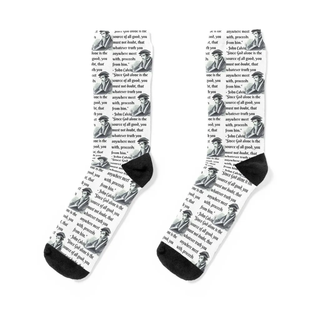 Calvin All Truth Proceeds from God (2) Socks luxe hiking Socks Female Men's