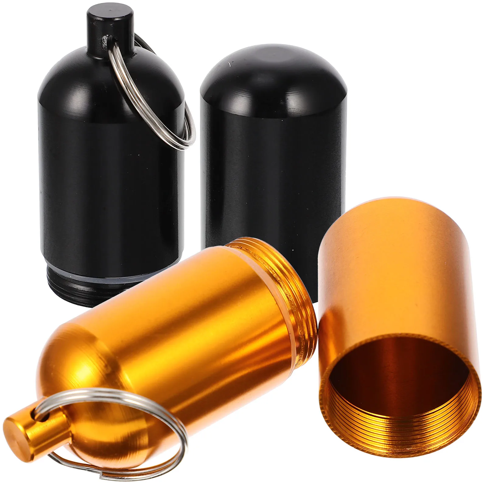 

2pcs Portable Metal Holder Keychain Vintage Toothpick Case For Outdoor Camping Stainless Steel Toothpick Container Kitchen Bar