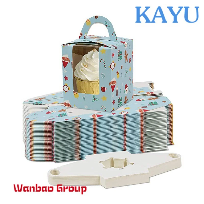 Custom  Foldable customized tote high quality cake packaging kraft paper food boxes with logo