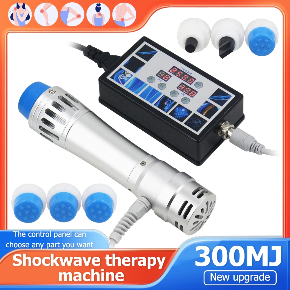 

Shockwave Therapy Machine 300MJ For ED Treatment Massage Tools Pain Removal Body Relaxation Portable Shock Wave Massager Newest