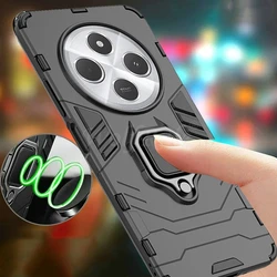 For Redmi 14C Case Cover Xiaomi Redmi 14C Capas Shockproof Phone Bumper Back Hard Armor Ring Magnetic Holder Fundas Redmi 14C
