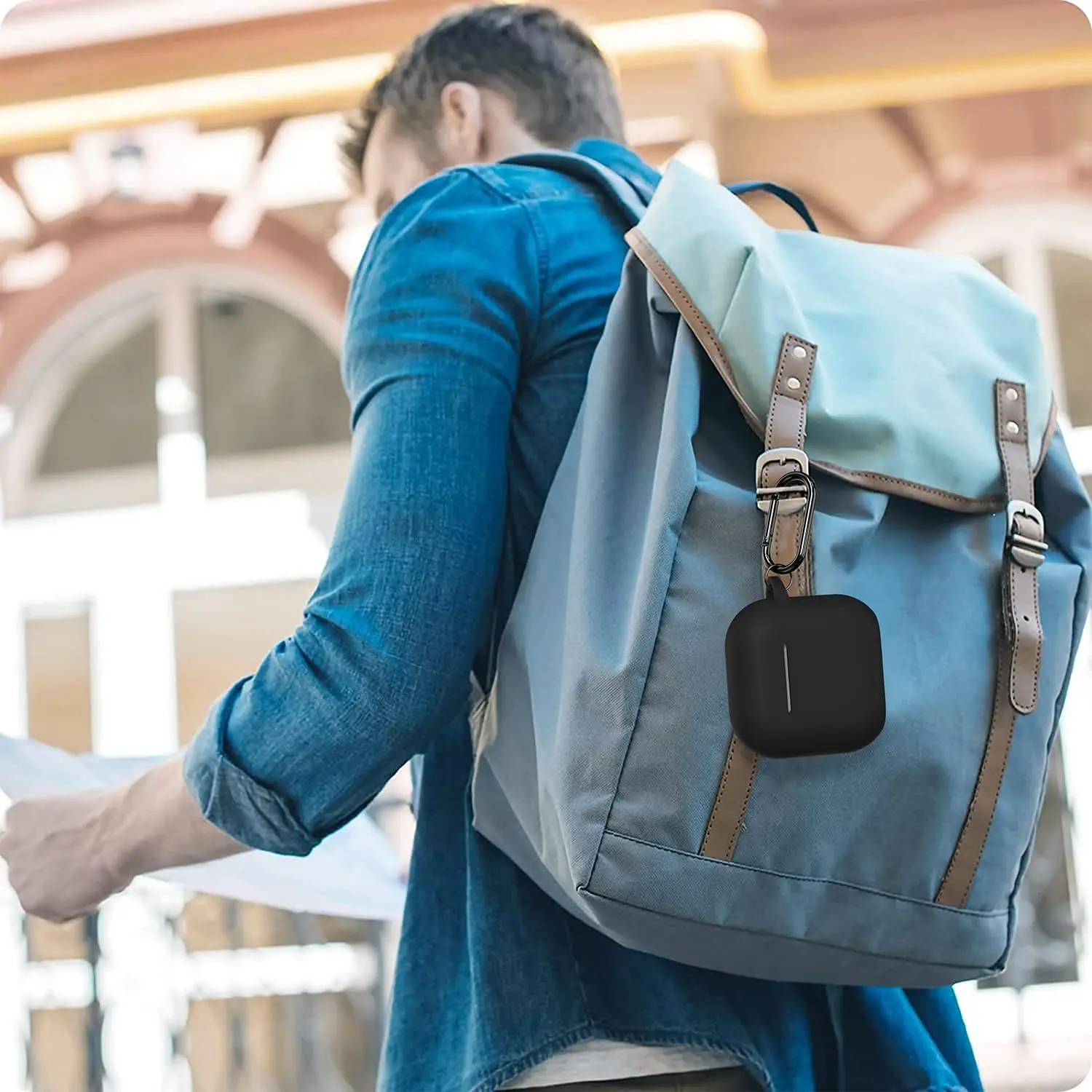 Novo para airpods 4 capa (2024) com kit de limpeza capa protetora de silicone macio com chaveiro para airpods 4a geração caso