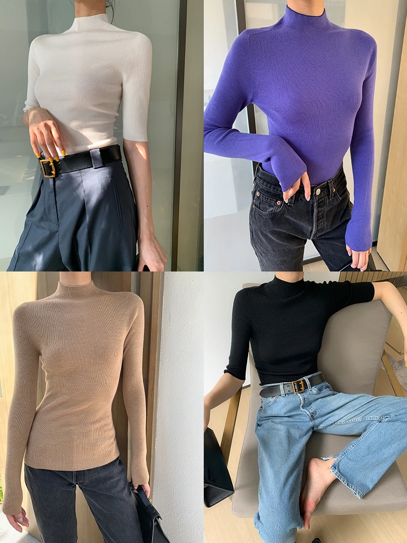 

Шерстяной свитер A-BOW Studios Sl Full-Form, 4 цвета, 20, 8 игл, круглый, со средним рукавом и длинными рукавами, для поездок на работу