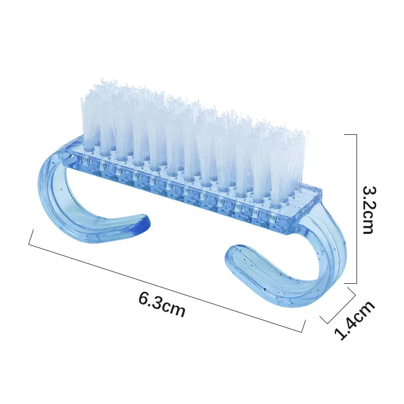 1pcs Acrylic Nail Brush Nail Art Manicure Brushes Pedicure Soft Remove Dust Plastic Cleaning Tool Nails Stylist Supplies