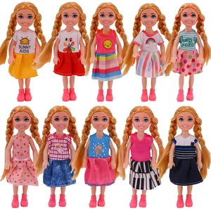 3 шт./компл. Одежда для куклы Keelly + кукла для девочки + обувь для девочки набор игрушек для куклы для девочки 5 дюймов модный наряд для девочки игрушки подарок