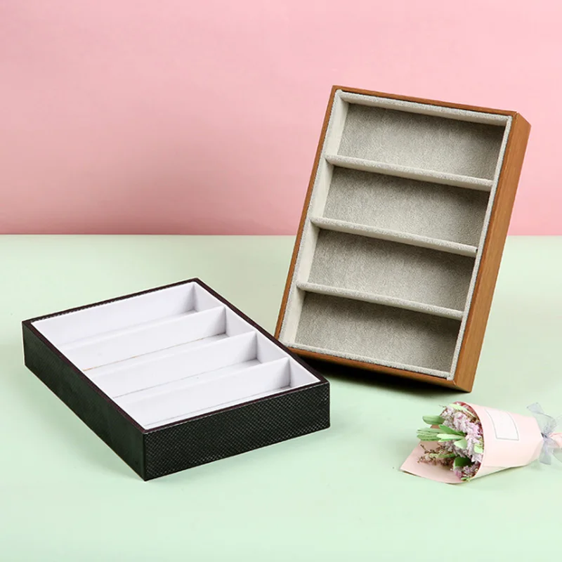 Sunglasses Display Glasses Cases 4 Grids Sunglasses Display Box Glasses Display Jewelry Organizer Tray