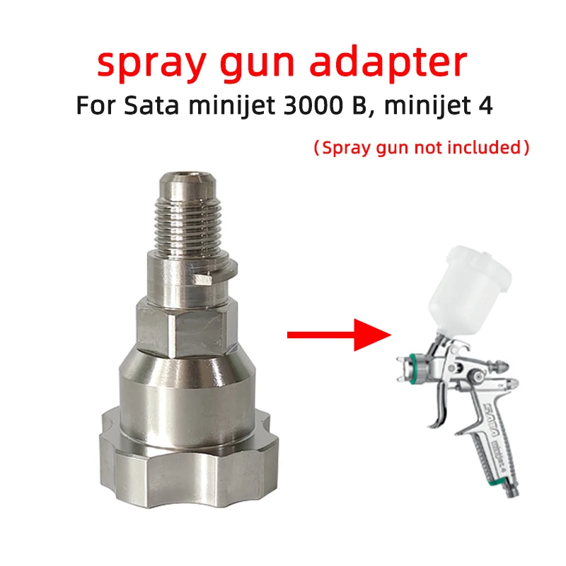 Quick Connector Suitable SATA Spray Gun Minijet 4 / 3000B Adapter Car Paint Gun Cup 10 Mm*1.0mm For Disposable Measuring Cup