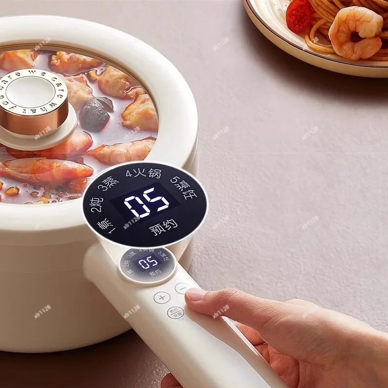 

Portable 110V Electric Cooking Pot Multi Use Steam Pan Household Overseas