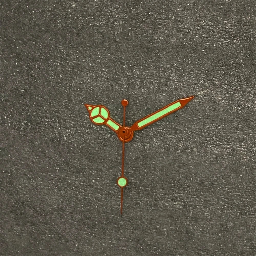 Nh35 mãos ponteiros de relógio luminoso verde para nh35 nh36 4r 7s movimento laranja relógio mãos agulhas acessórios