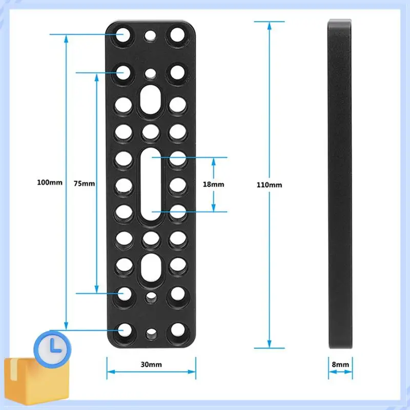 Popular Camera Baseplate Extension Long Cheese Plate With Multiple 1/4Inch-20 Thread Holes For DLSR Camera DIY Setup