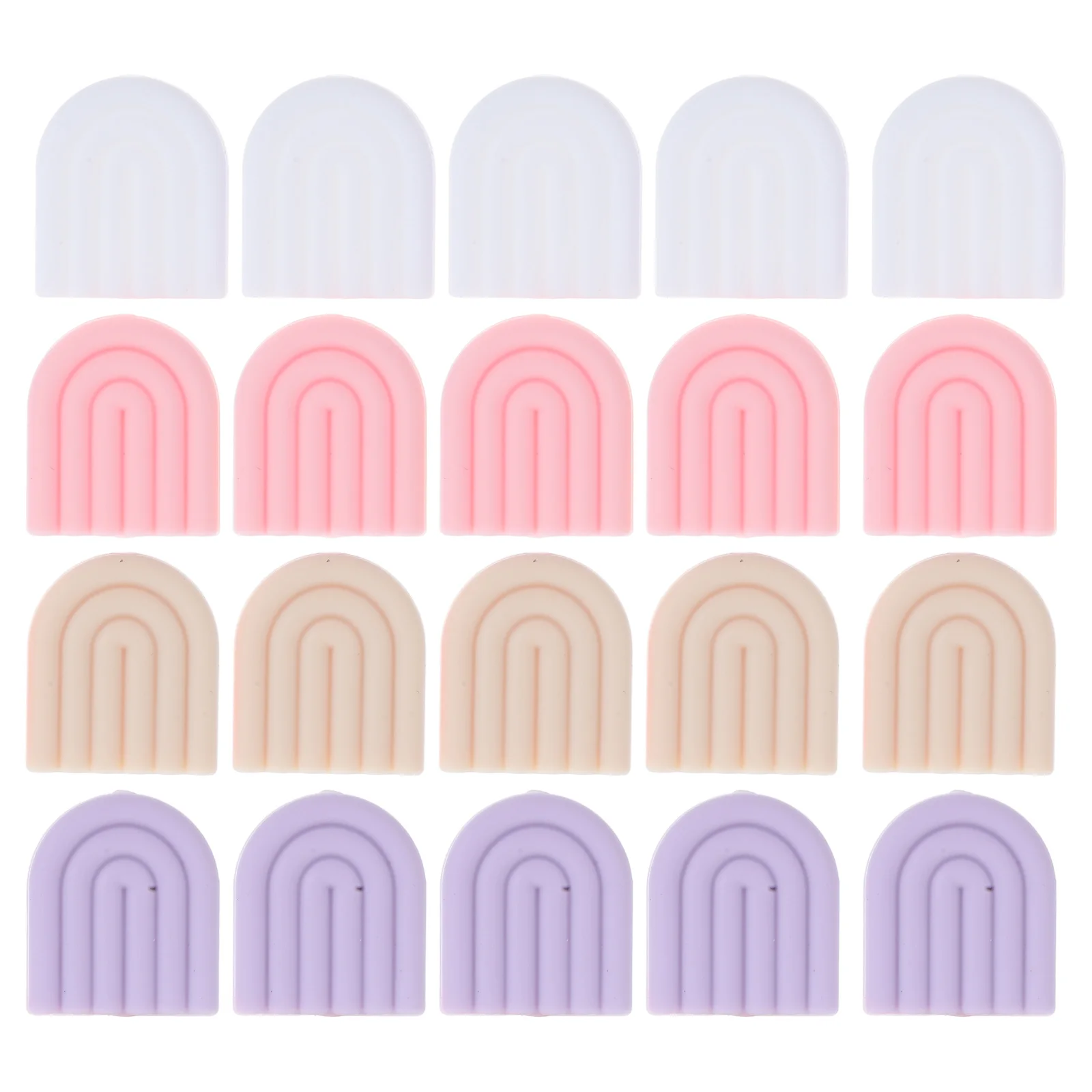 20 قطعة سدادات إبرة الحياكة سيليكون غرزة حماة لطيف نقطة يغطي لنصائح إبرة متماسكة الملحقات الأساسية