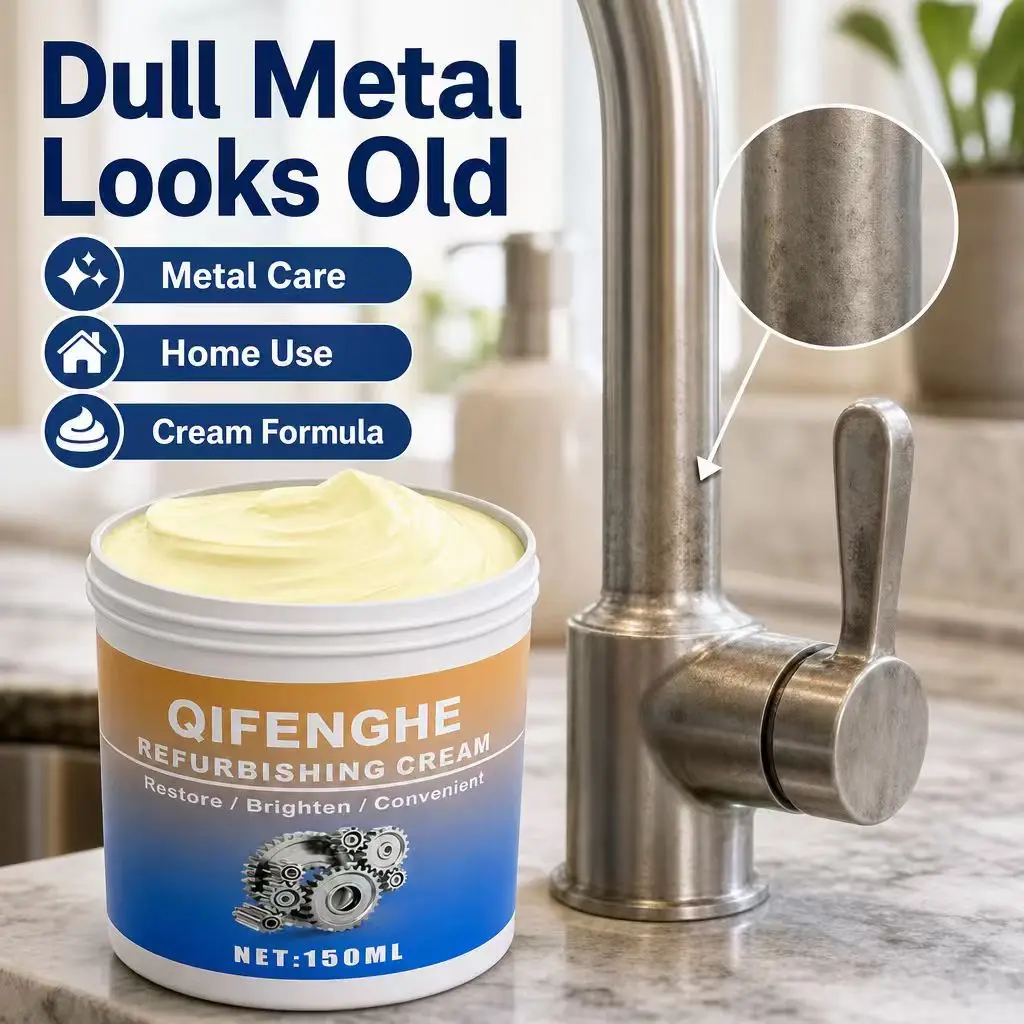 Metal Polishing Cream 150ml Surface Restorer for Dull Faucet Hardware Home Use Brightening Cleaner Refurbishing Metal Care Paste