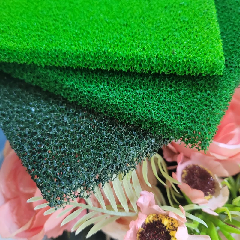 25cm*50cm*8mm miniature model green belt ornamental plant sponge piece DIY hand-cut sand table scene