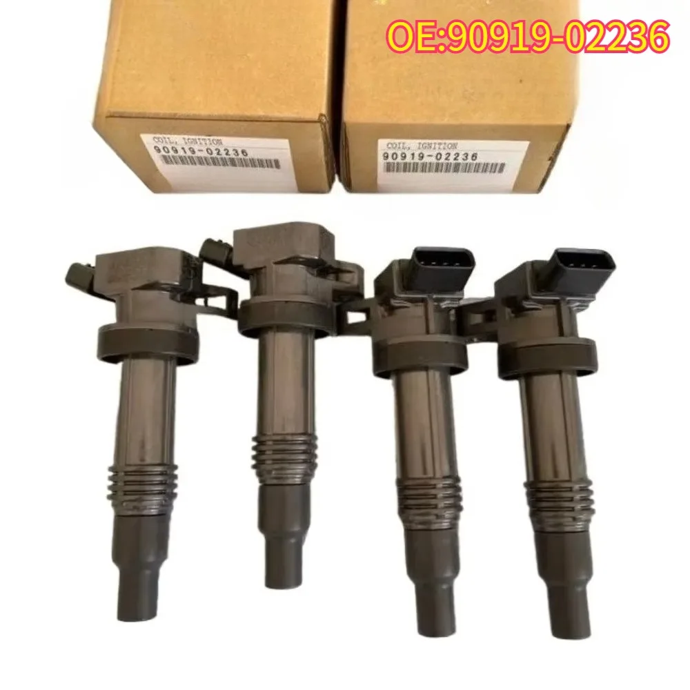 Original High quality New For 4pcs 90919-02236 Ignition Coil For  Toyota Altezza Gita SXE10 3SGE 1998-2005  9091902236