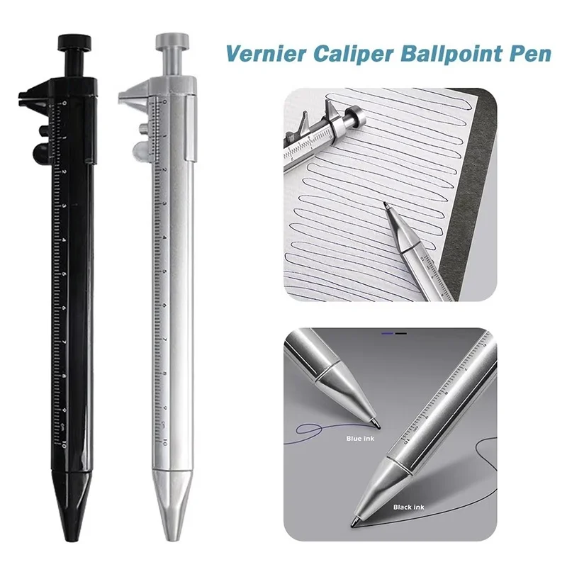 

Creativity Multifunction Caliper Pen Ball Point 0.5mm Ballpoint Gel Pen Vernier Caliper Roller Ball For Office School Stationery