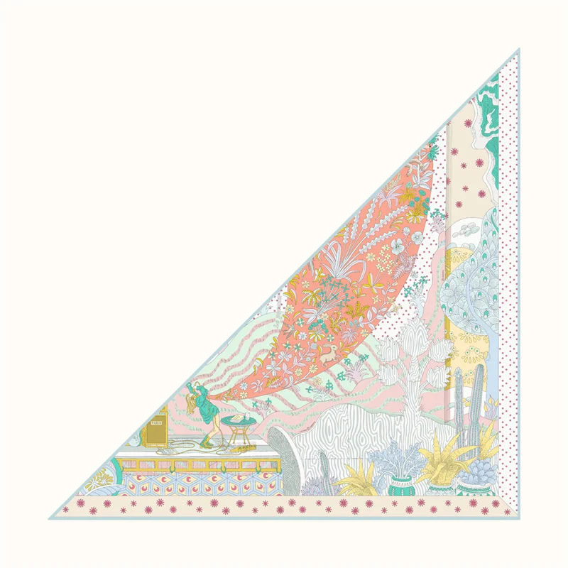Seide Schal Frauen Regenwald Tiere Dreieck Schals Kopf Echarpes Seide Foulards Femme Wraps Strand Schals Bandana Dame Hijabs – Detail 20