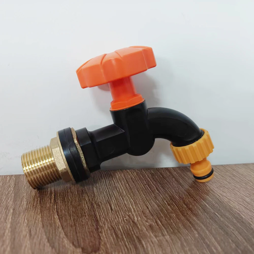 

Медный резьбовой шарнир IBC, соединительный клапан резервуара для воды, садовый ирригационный водяной клапан, бытовой смеситель для автомойки, аксессуары