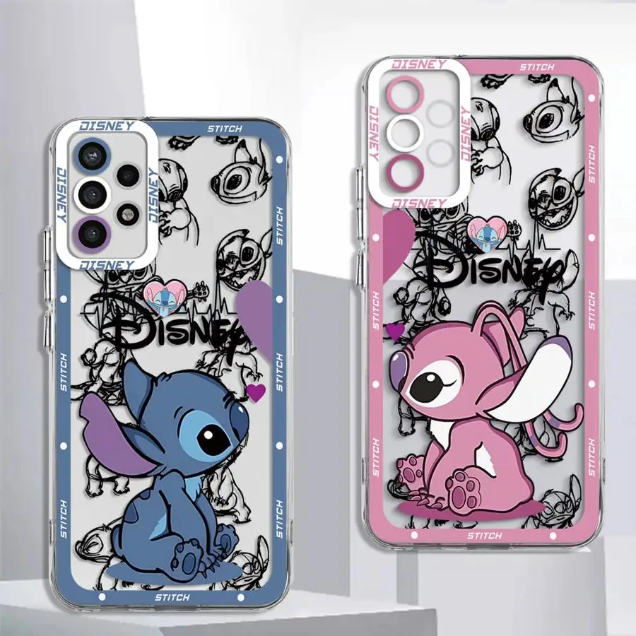 جراب هاتف ملاك من ديسني غرزة جميلة ، غطاء سيليكون شفاف لشرف X8a ، X8b ، 90 Lite ، X8 ، X7b ، X9a ، 5G ، X8 ، 4G ، X9b