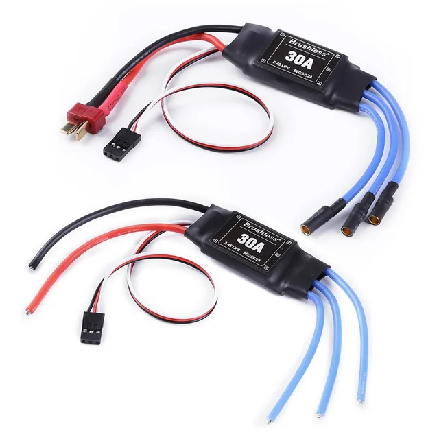 XXD Bezszczotkowy elektryczny regulator prędkości 30A ESC 2-4S z 5V 2A BEC do helikoptera Rc Multicopter