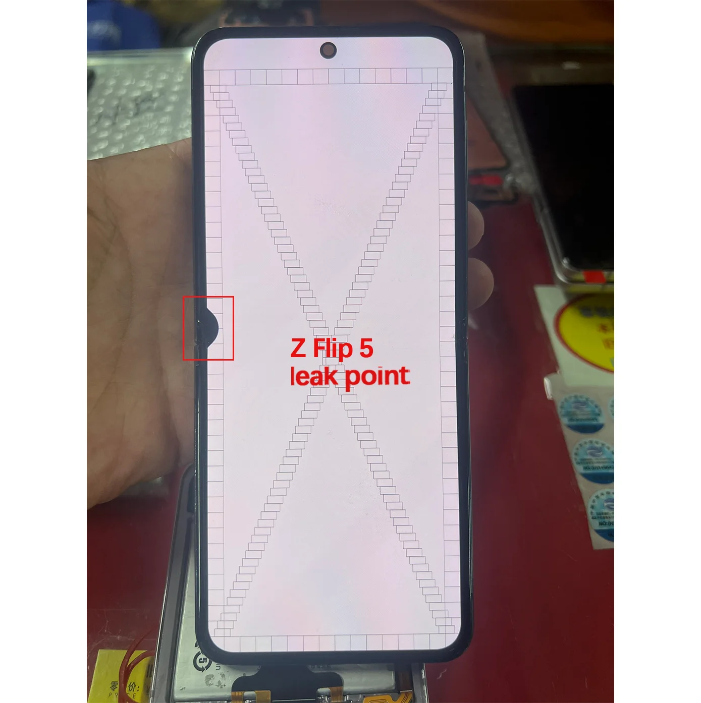 AMOLED has defect LCD For Samsung Galaxy Z Flip5 /F7310/W7024 Display Screen Display Touch Screen With Frame Digitizer Assembly image 3