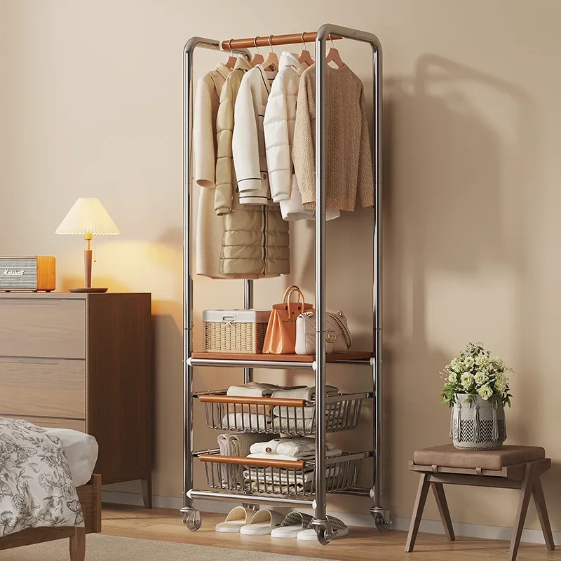 Simple Coat Rack High Quality Movable for Bedroom Sturdy Construction