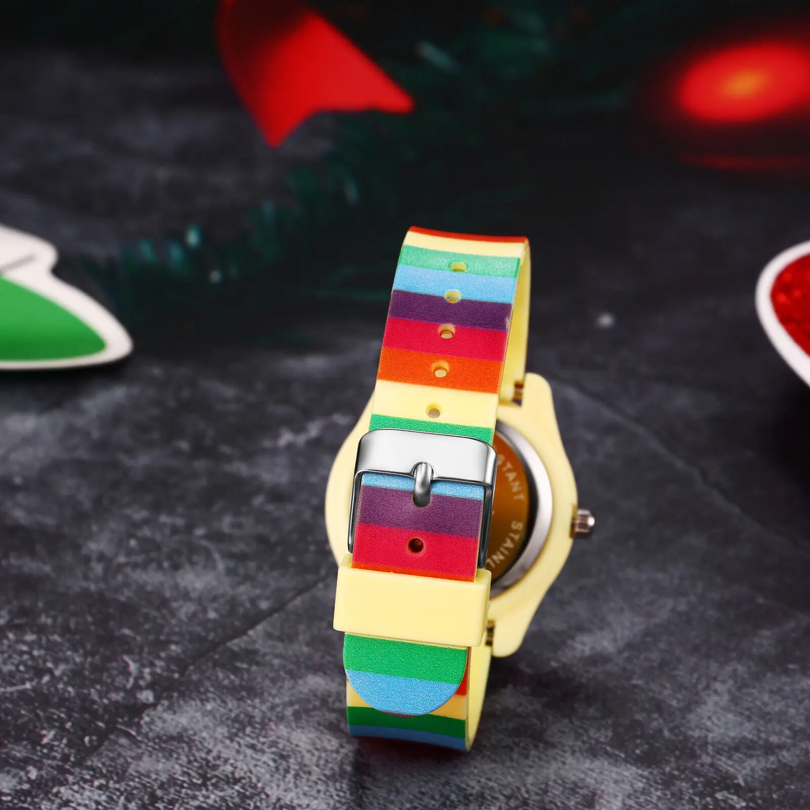 Lancardo Mode Silikon Gummi Gelee Regenbogen Kinder Uhren Jungen Mädchen niedlich bunte Schönheit Sport Armbanduhr Weihnachts geschenk