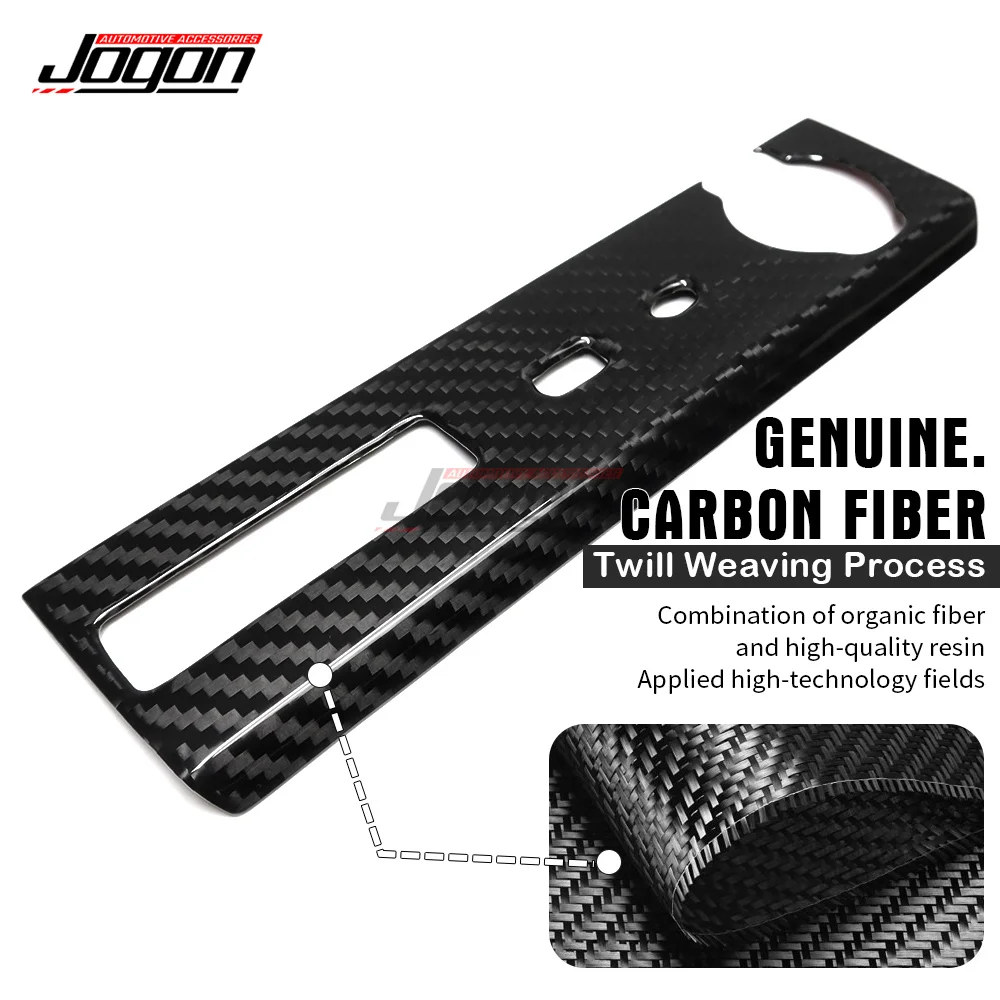 For Acura Integra 2022-2024 Dry Carbon Fiber Center Console Charger USB Type-C Cover Panel Interior Accessories Decoration Trim