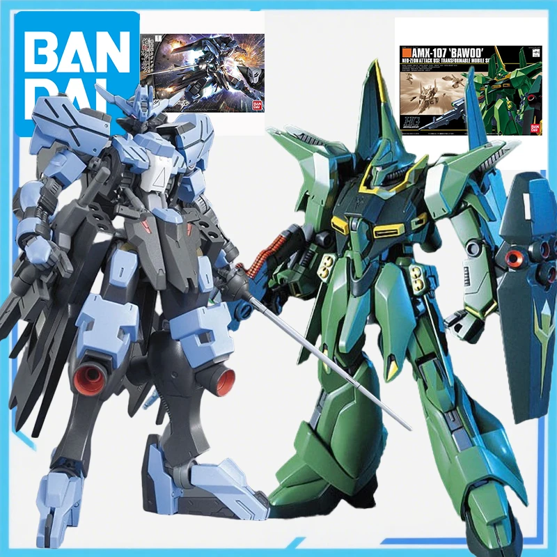 

Bandai Original MODEL KIT GUNDAM HGUC 1/144 Anime Action Figure JEGAN Assembly Model Toys Gifts For boys Collectible Model 5.0
