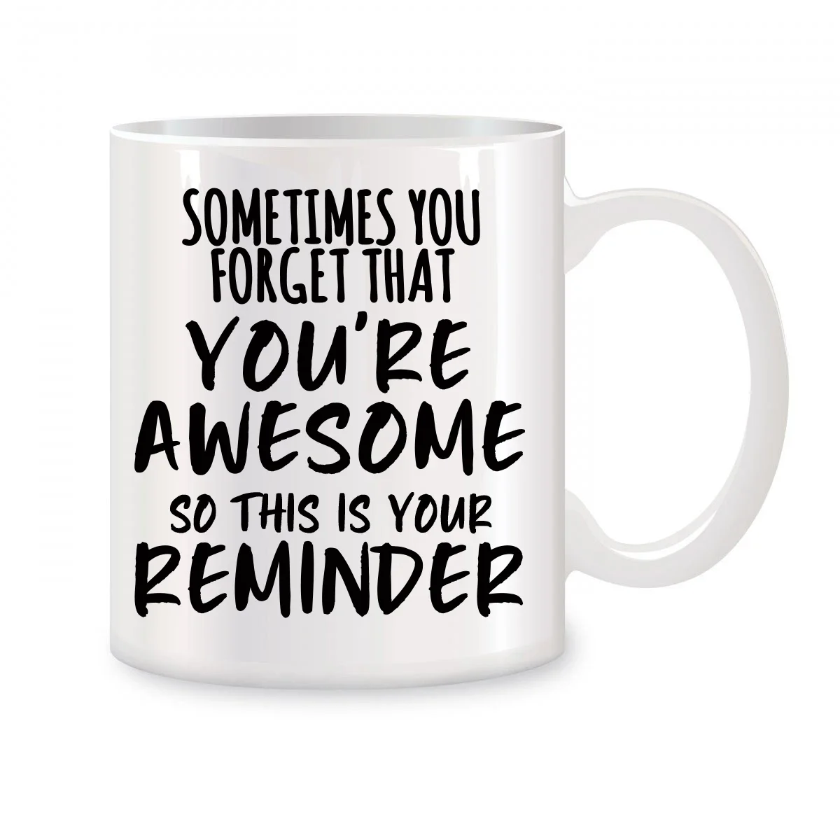 Inspirational Gifts for Men, Sometimes You Forget You're Awesome Funny Birthday Christmas Gifts Novelty Coffee Cups Mugs11 oz