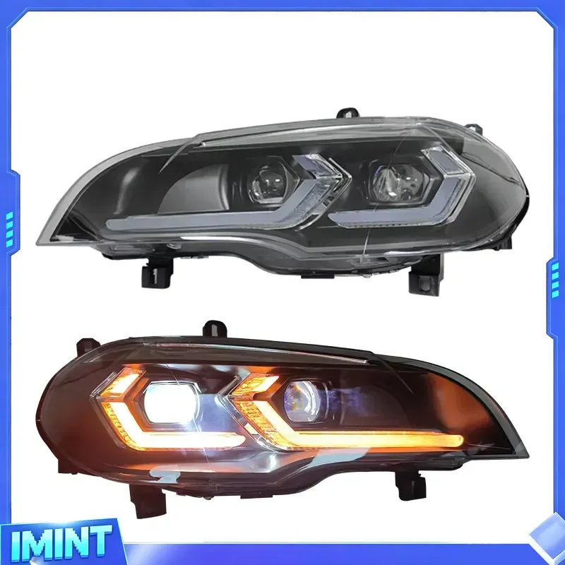 YU GUANG for X5 E70 Headlamps 2007 2013 Year Car Accessories Assembly Head Lamp LED Head Light LED E70 Front Lights