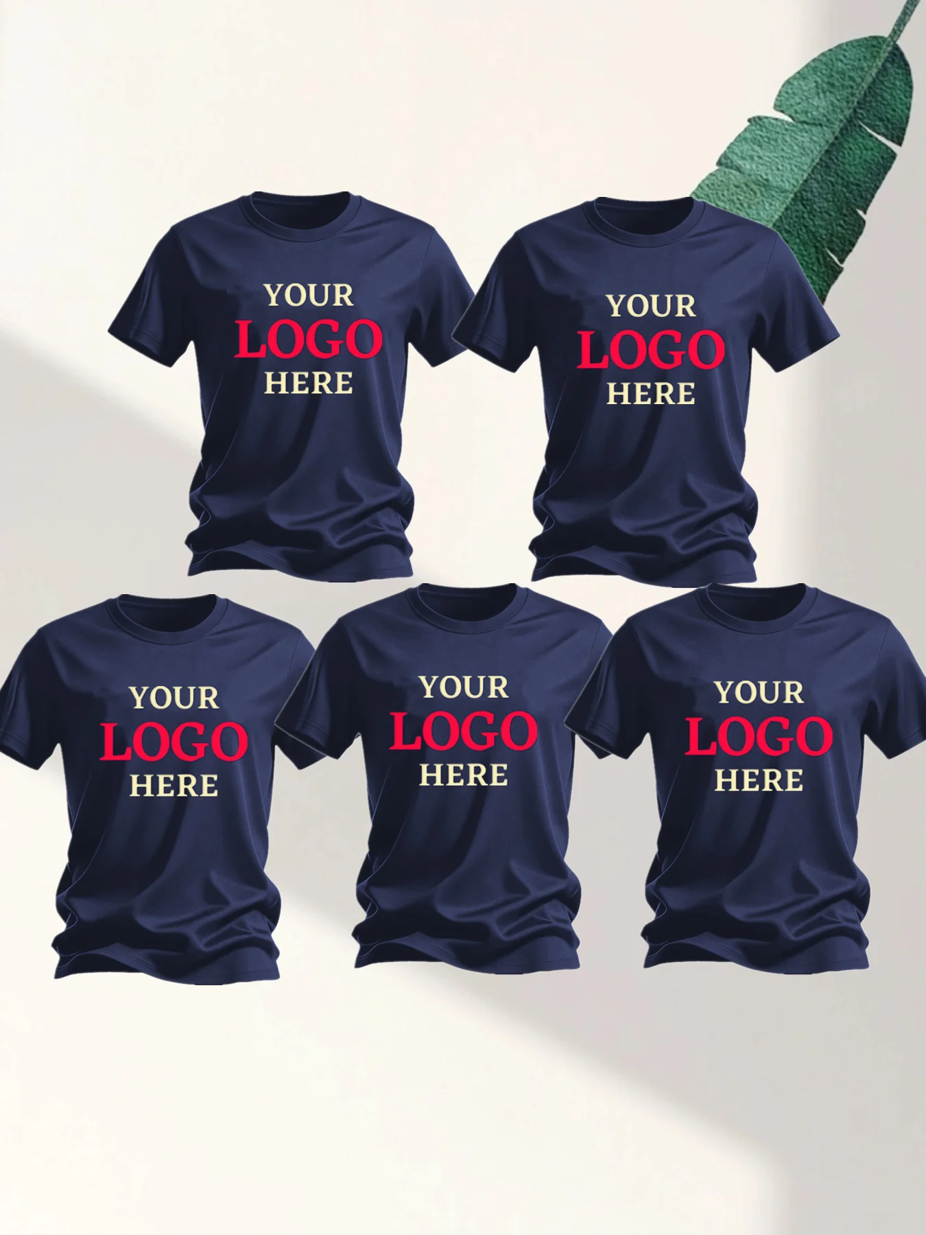 Personalized Family T-Shirts Set of 5 | Can be printed with photos, names, quotes | Soft and breathable material