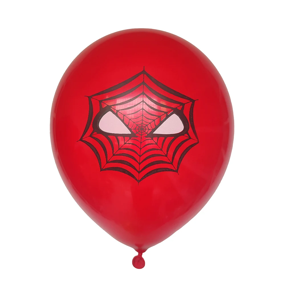 10pcs Spiderman Theme Latex Balloons Helium Globos Boy Birthday Party Avenger Decorations Toy Kid Baby Shower Party Supplies