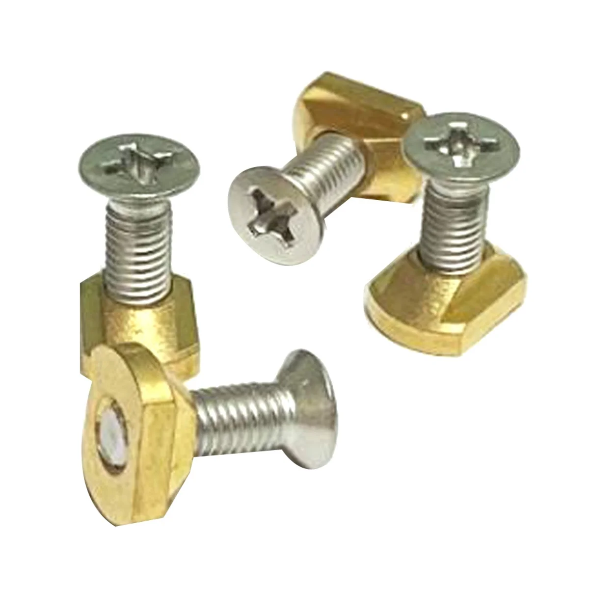 4Pcs M6 Hydrofoil Mounting Brass T-Nuts for Surfing All Hydrofoil Tracks Outdoors Surfing Accessories Gold HOT