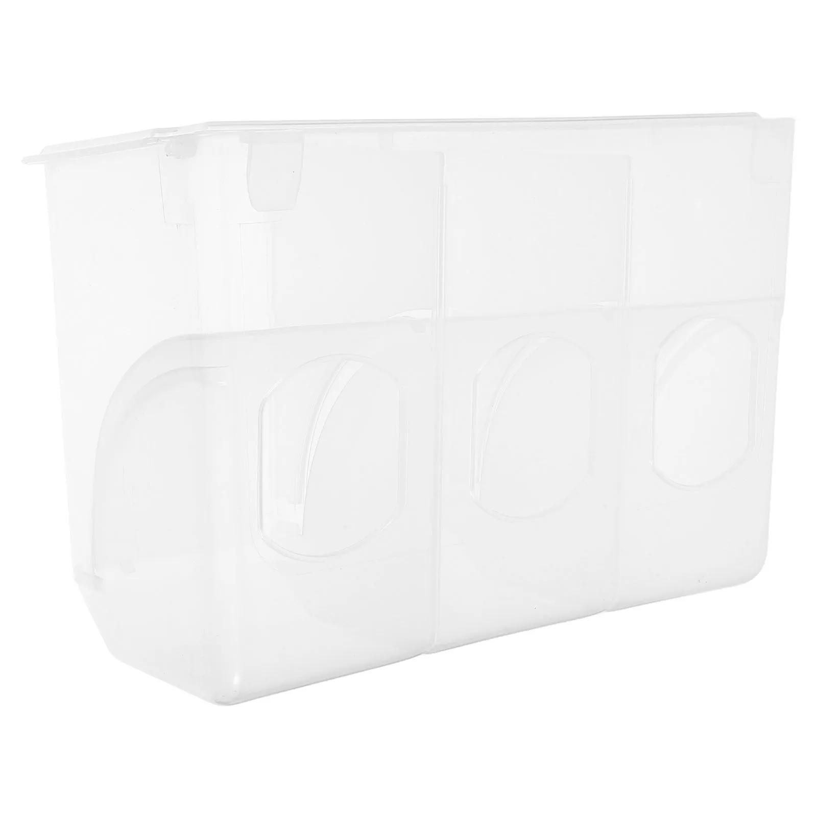 

Clear Bird Cage Feeder Sturdy Food Bowl For Parrot Pigeon Canary Quail Indoor Hanging Buckle Design Feeding Tool