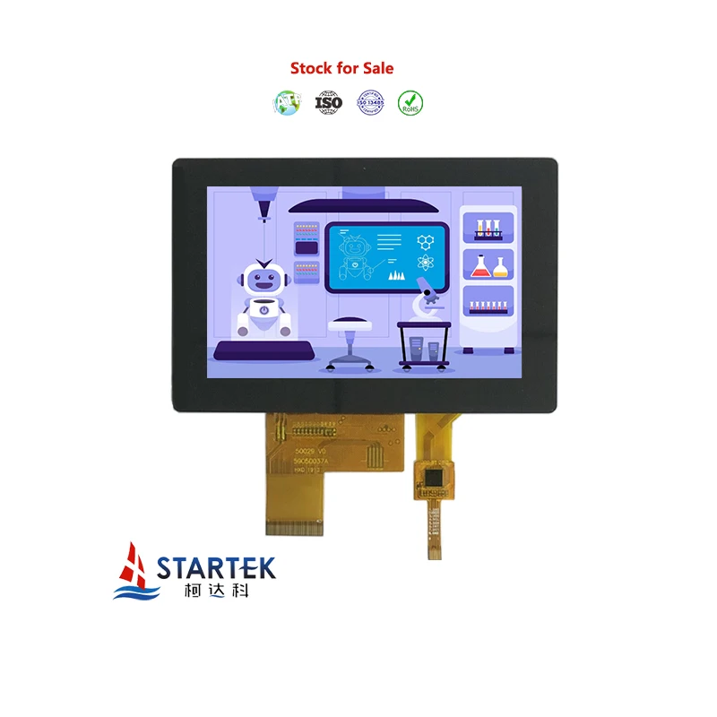 5 Inch 800*480 ST7262 LCD Module RGB Wide Operating Temperature IPS Capacitive Touch Screen TFT Modules