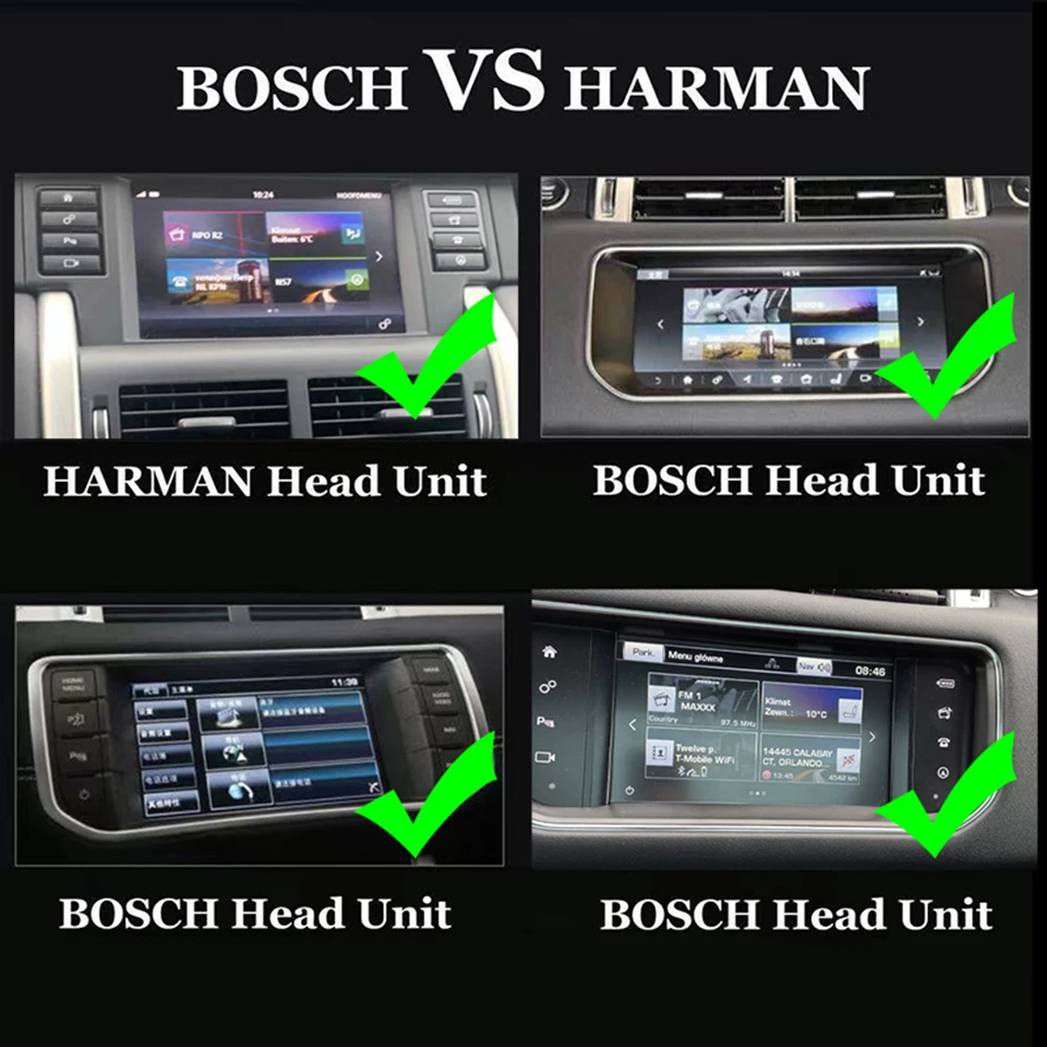 Car Navigation Wireless CarPlay Android Auto SCreen Upgrade For Land Rover Range Rover Evoque Sport Velar Discovery 5 Defender