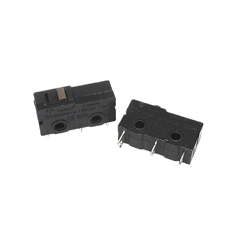 5pcs Silver alloy 10A 250V micro switch KW12 travel limit switch contact button 2-pin 3-pin travel switch