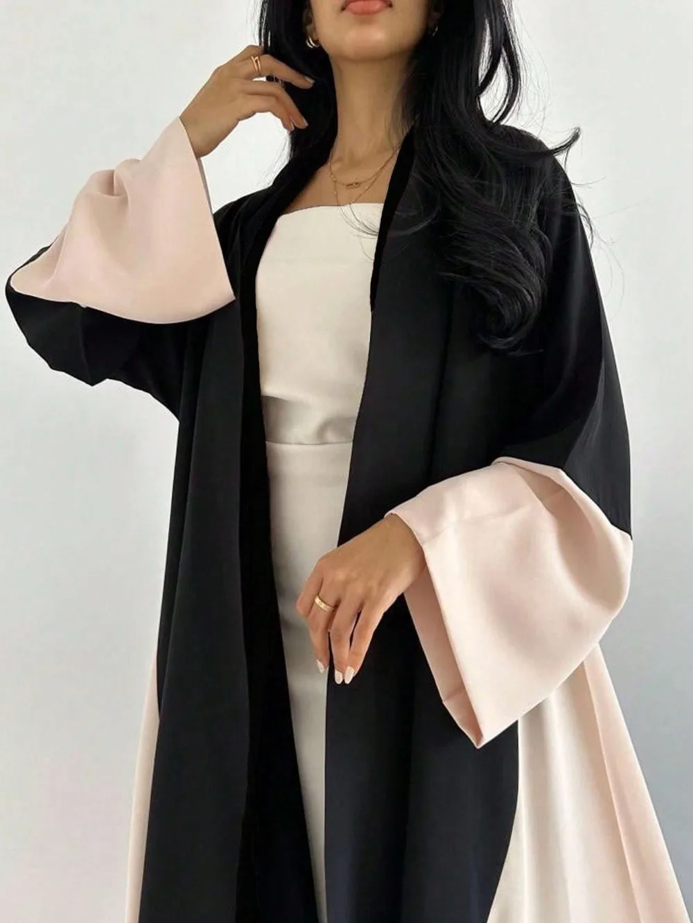 중동 민족 의류 느슨한 오픈 프론트 Abaya 이슬람 여성 Abayas 캐주얼 Kaftans 이슬람 전체 슬리브 맥시 드레스 Jilbabs