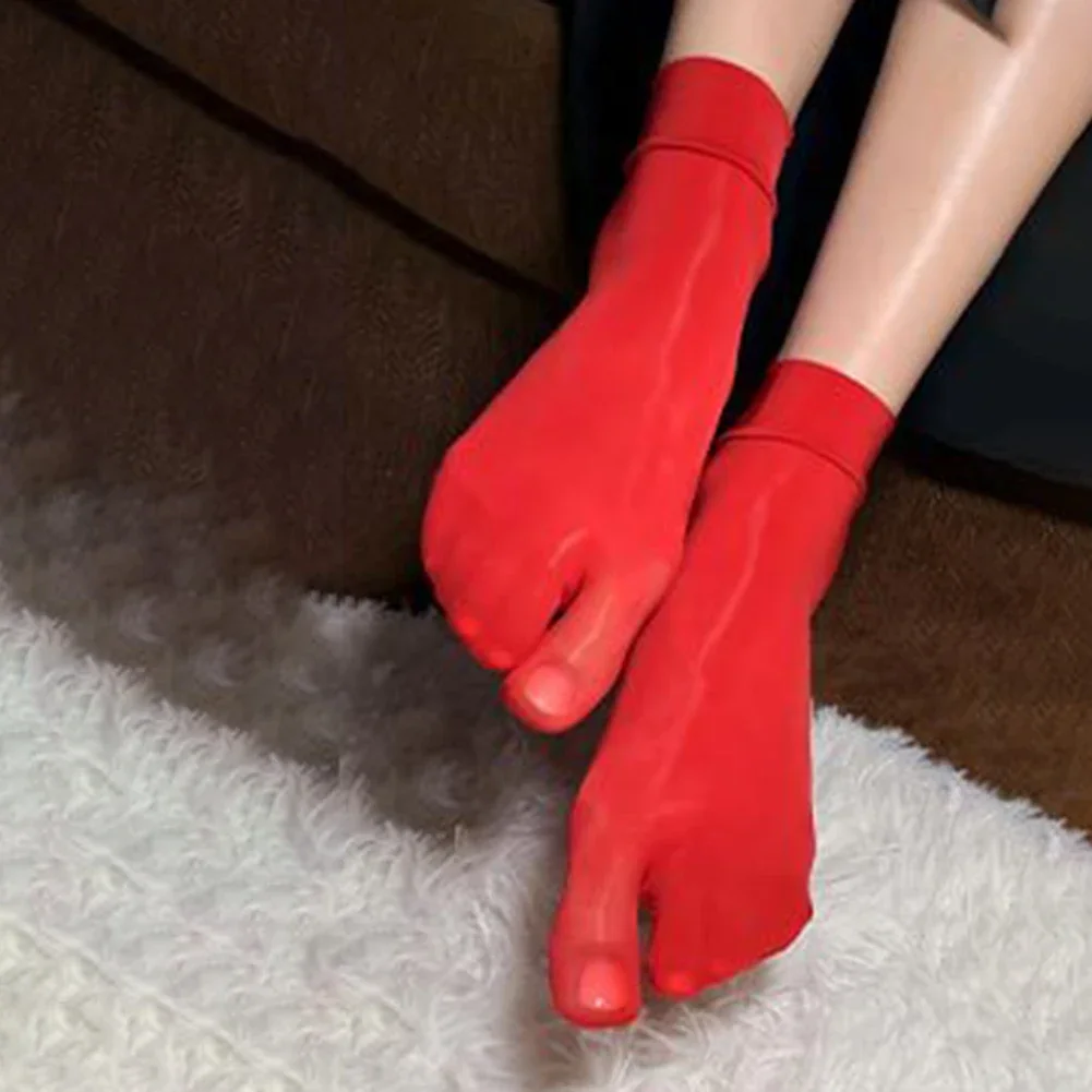 

Womens New Shiny Stockings Japanese Woman Panties Sheer Split Toe Sexy Lingerie Silky Sexy See-through Socks Sexy Accessories