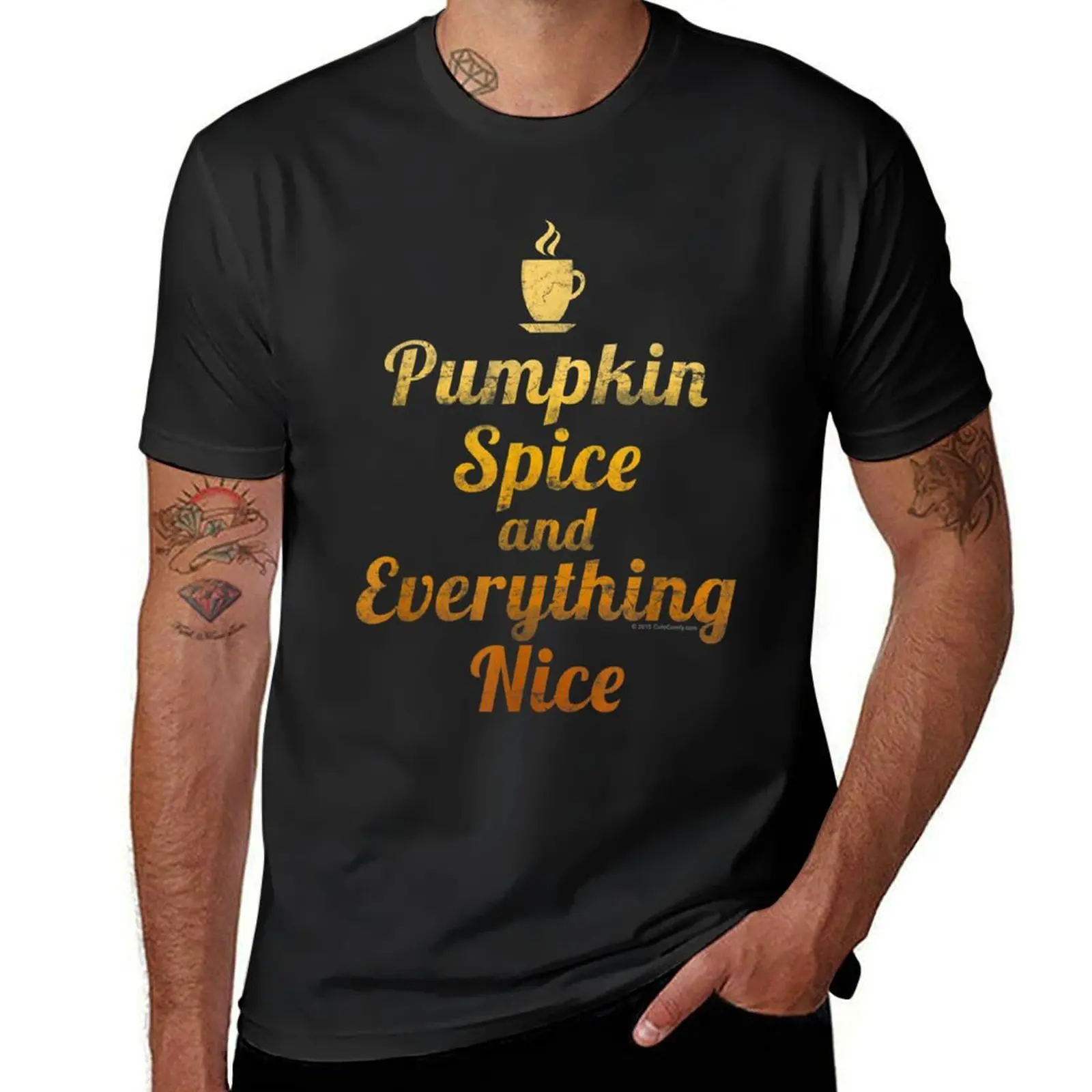 

Pumpkin Spice and Everything Nice Fall Thanksgiving T-Shirt korean fashion kawaii clothes black t-shirts for men