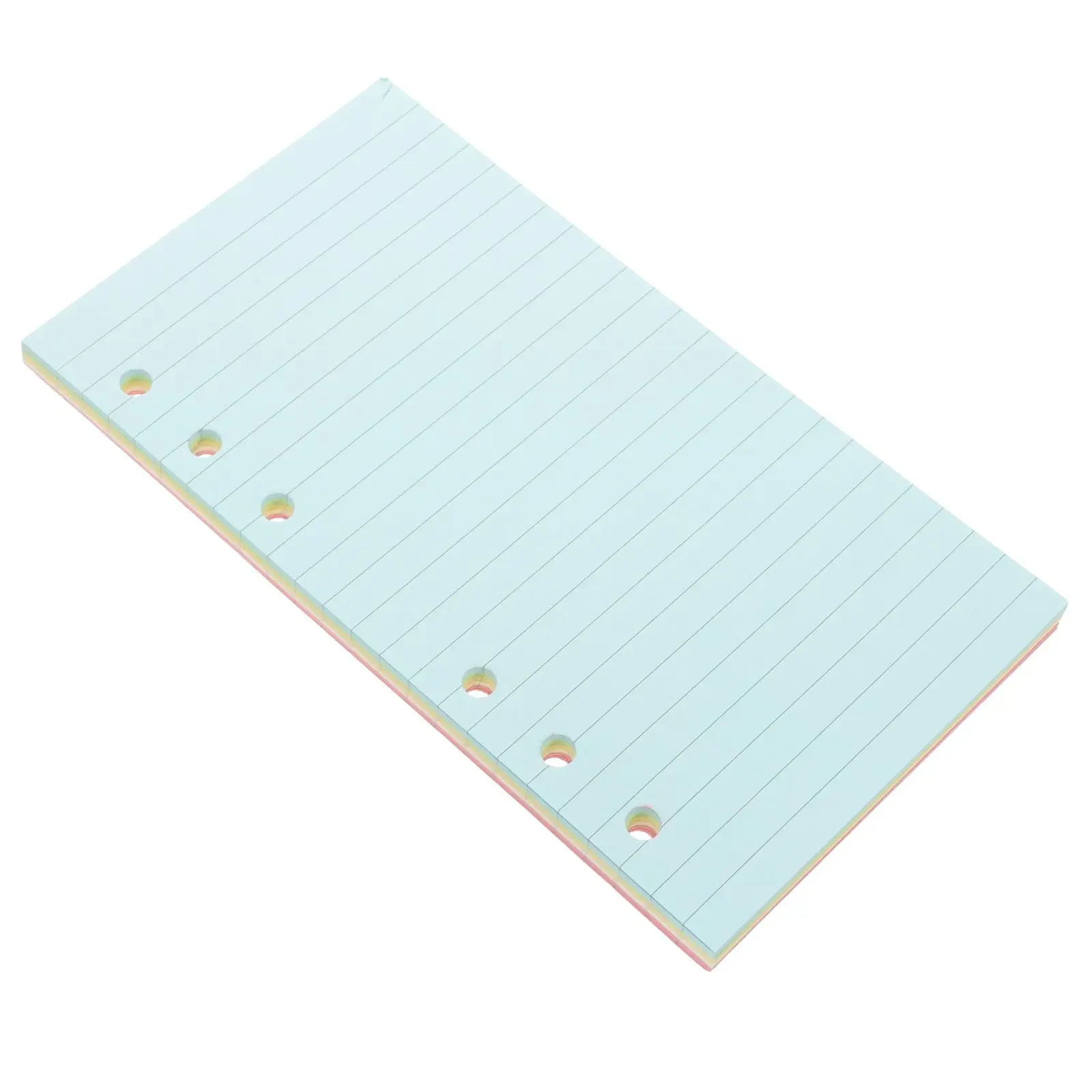สมุดบันทึก 50 หน้าเติมแทรกกระดาษหลวมสําหรับ Notebook Punch Hole สีสันสดใส