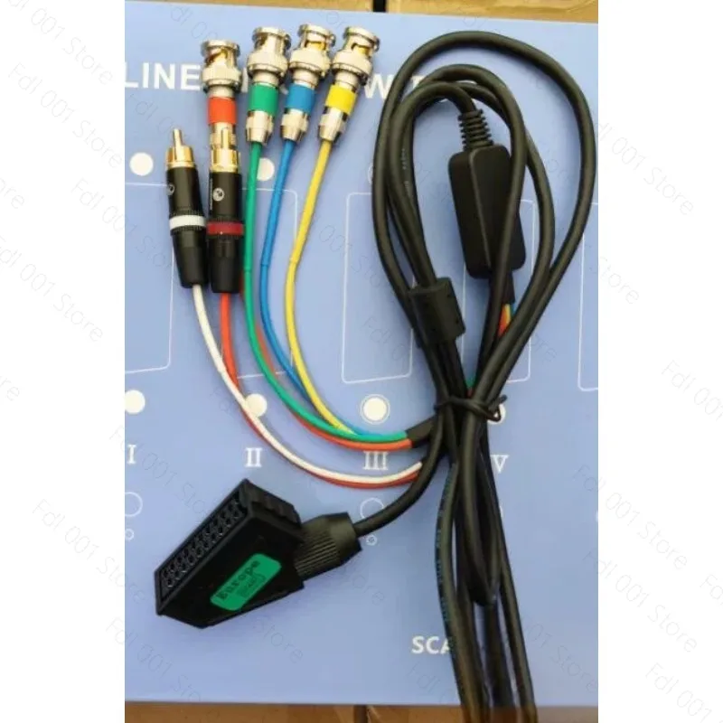 European  or Japanese RGB21 Female Head To BNC, Color Supervisor Uses Broom Head Line